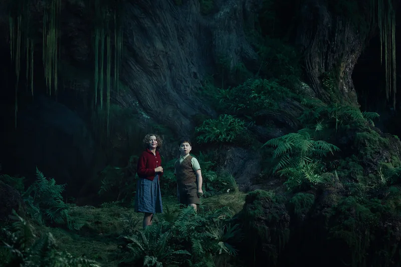 Digory and Polly in the Wood Between the Worlds in Narnia